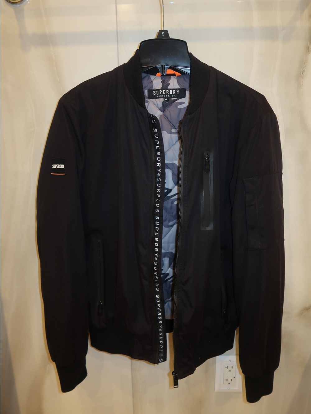 Superdry Quilted Jacket in Black